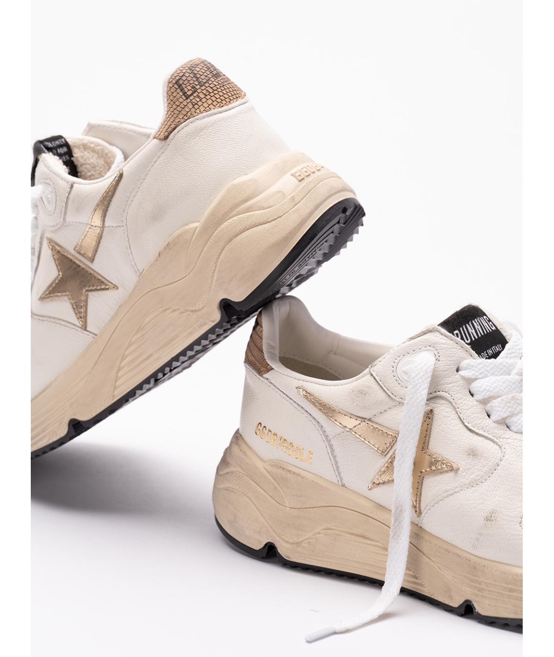 GOLDEN GOOSE DELUXE BRAND Белые кожаные кроссовки, фото 5