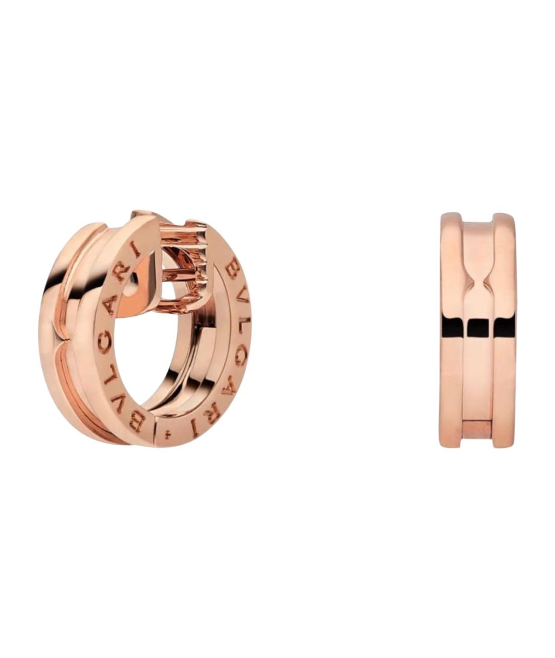 BVLGARI Золотые серьги из розового золота, фото 1