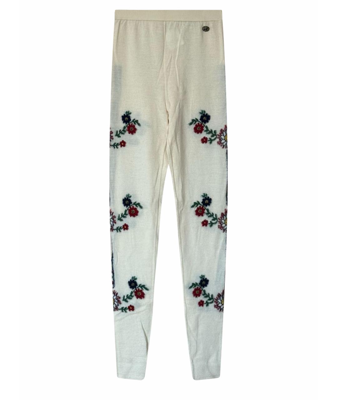 CHANEL Бежевые шерстяные леггинсы и велосипедки, фото 1