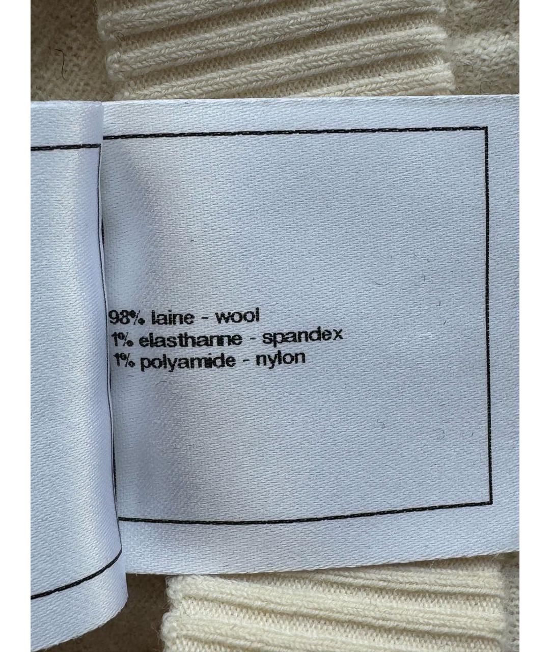 CHANEL Бежевые шерстяные леггинсы и велосипедки, фото 7