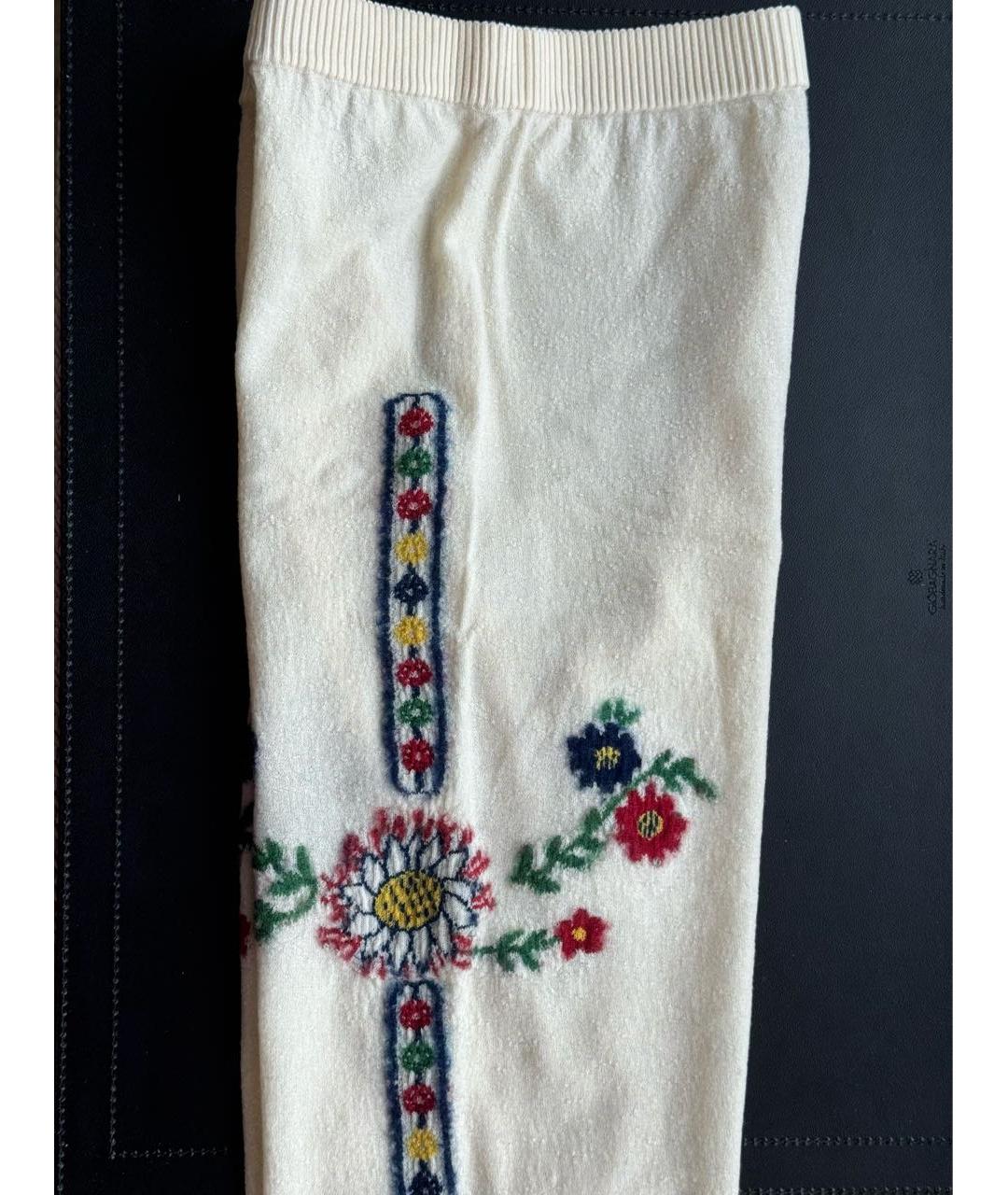 CHANEL Бежевые шерстяные леггинсы и велосипедки, фото 2