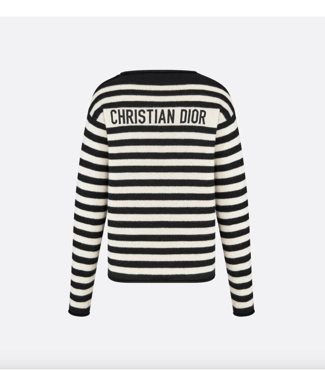 CHRISTIAN DIOR Бежевый хлопковый джемпер / свитер, фото 2