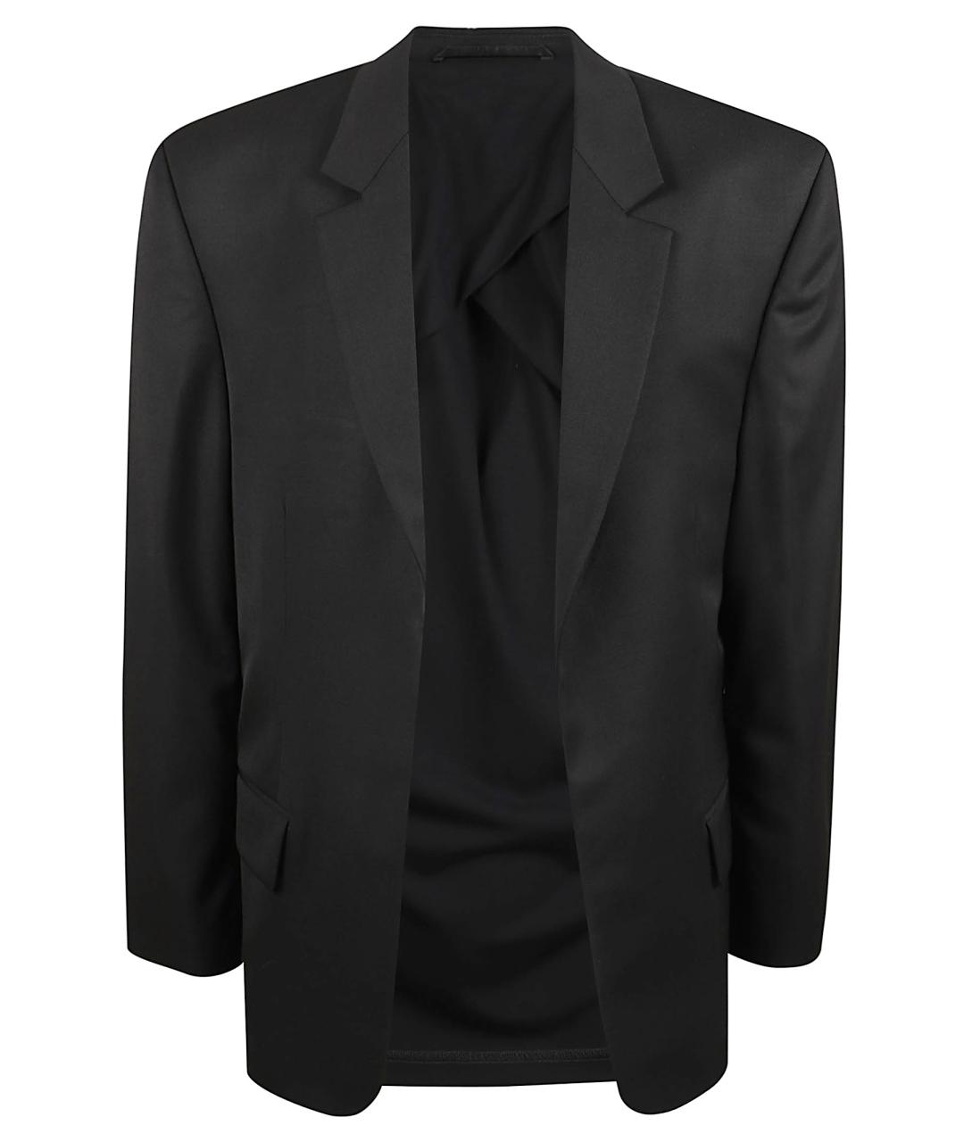 BALENCIAGA Черный шерстяной пиджак, фото 1