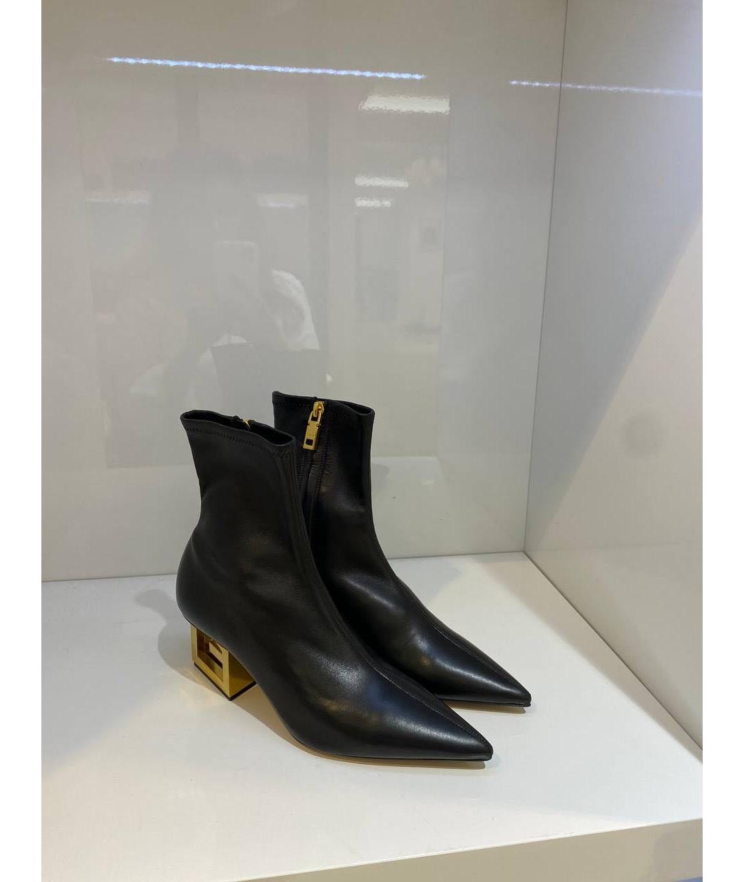 GIVENCHY Черные кожаные ботильоны, фото 2