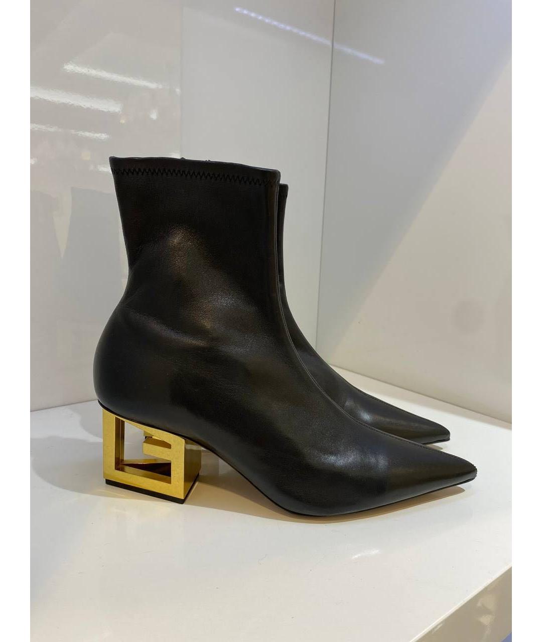GIVENCHY Черные кожаные ботильоны, фото 4