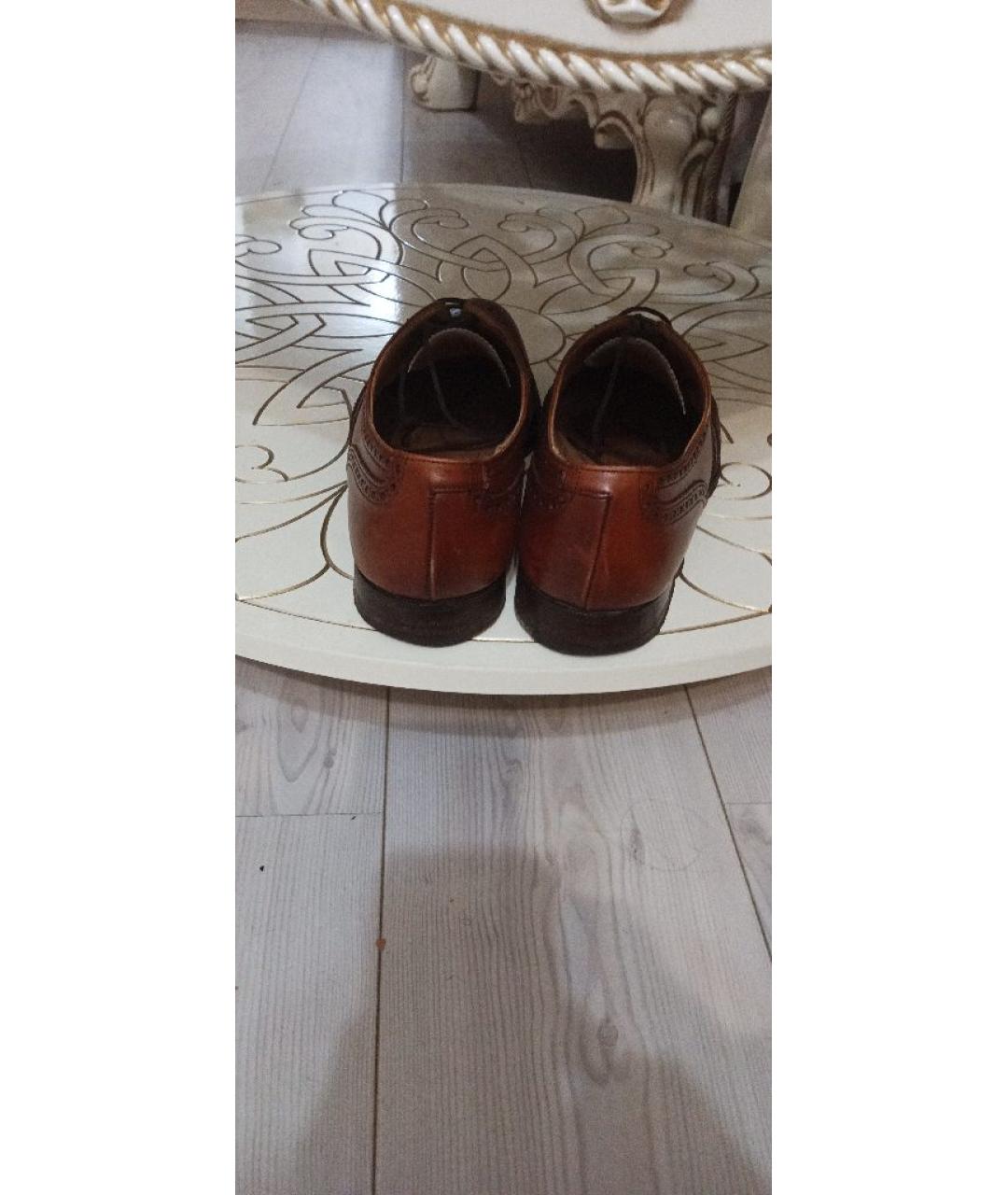 CROCKETT&JONES Коричневые кожаные туфли, фото 4