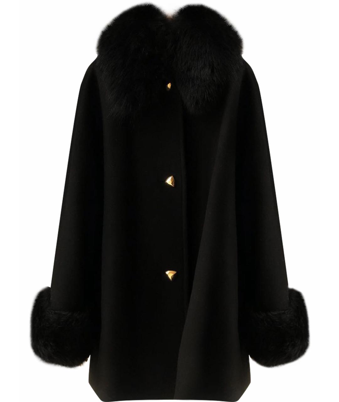 ESCADA Черное шерстяное пальто, фото 1