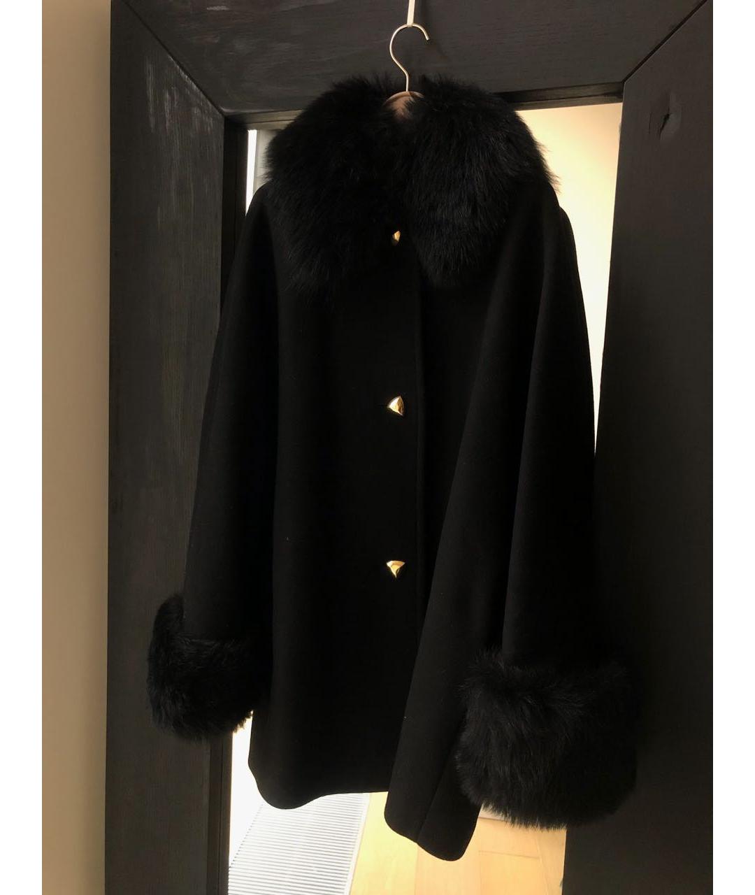 ESCADA Черное шерстяное пальто, фото 6