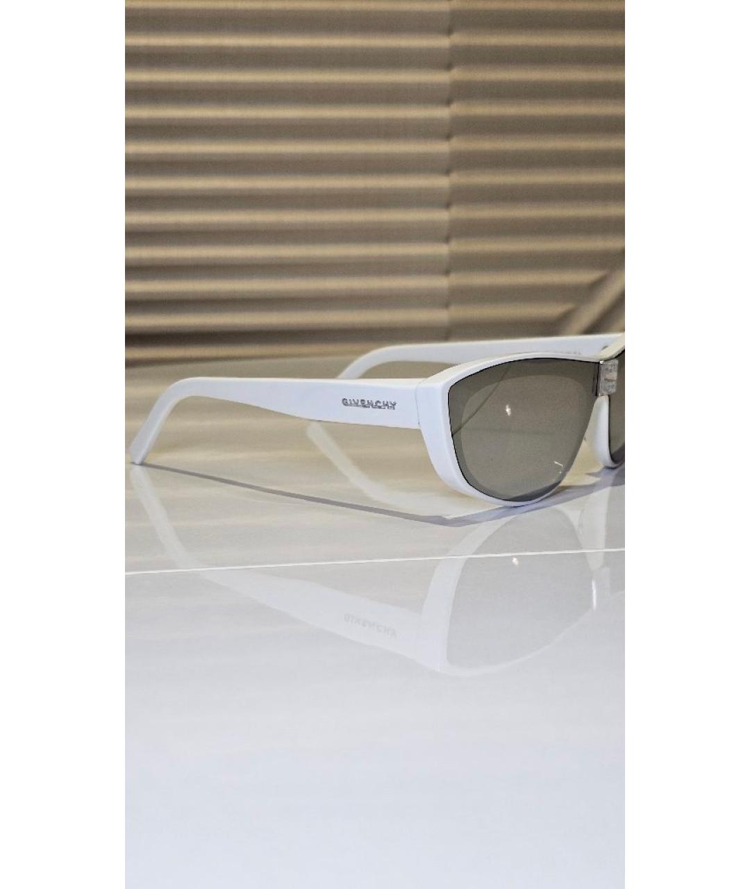 GIVENCHY Белые пластиковые солнцезащитные очки, фото 3