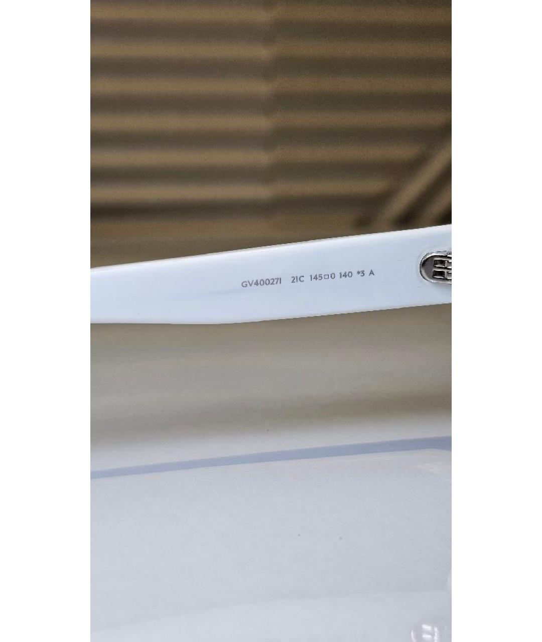 GIVENCHY Белые пластиковые солнцезащитные очки, фото 5