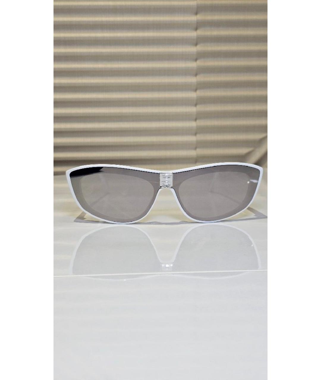 GIVENCHY Белые пластиковые солнцезащитные очки, фото 10