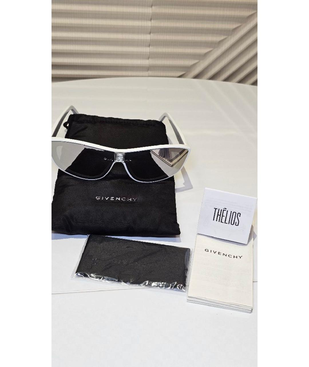 GIVENCHY Белые пластиковые солнцезащитные очки, фото 9