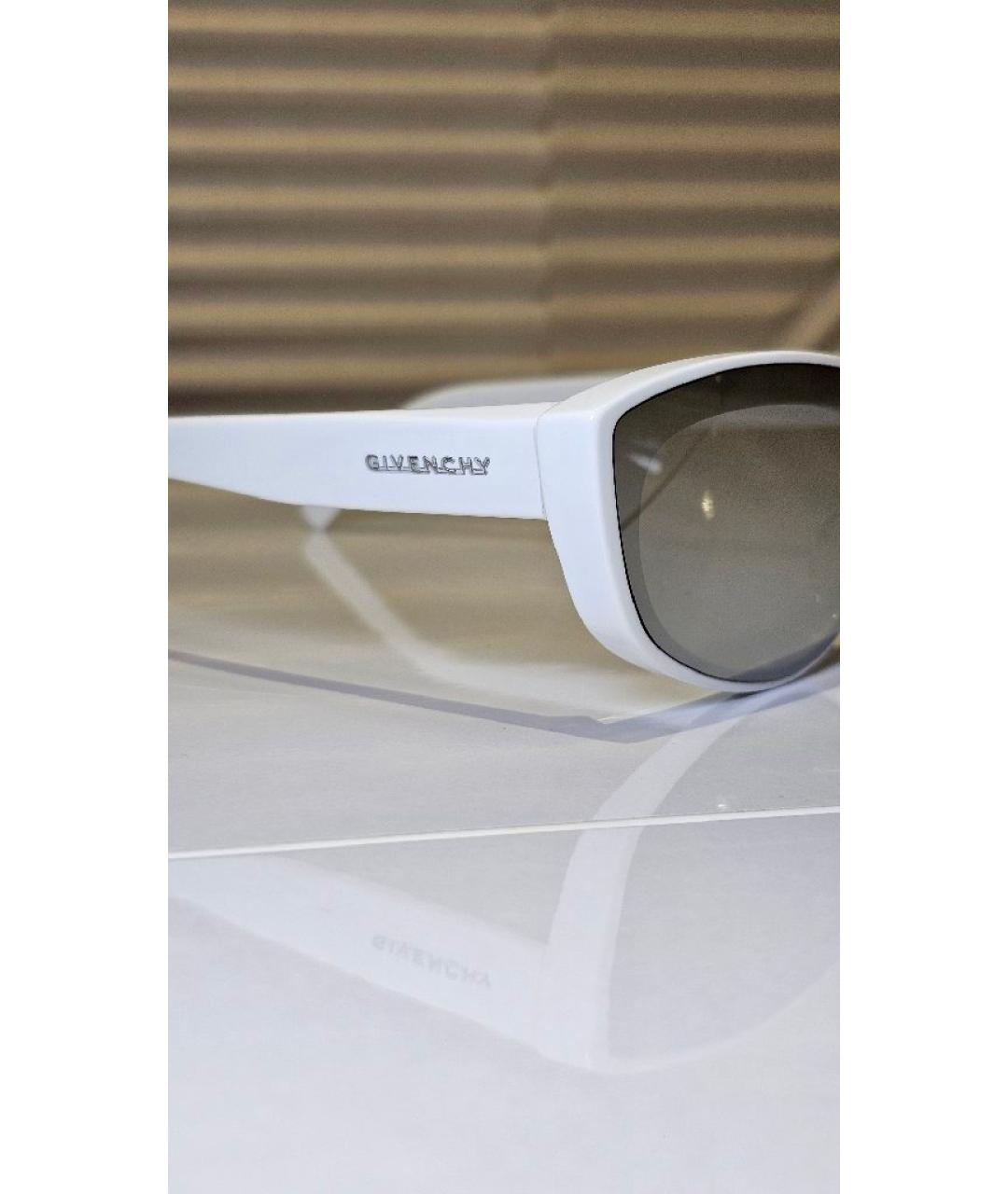GIVENCHY Белые пластиковые солнцезащитные очки, фото 4