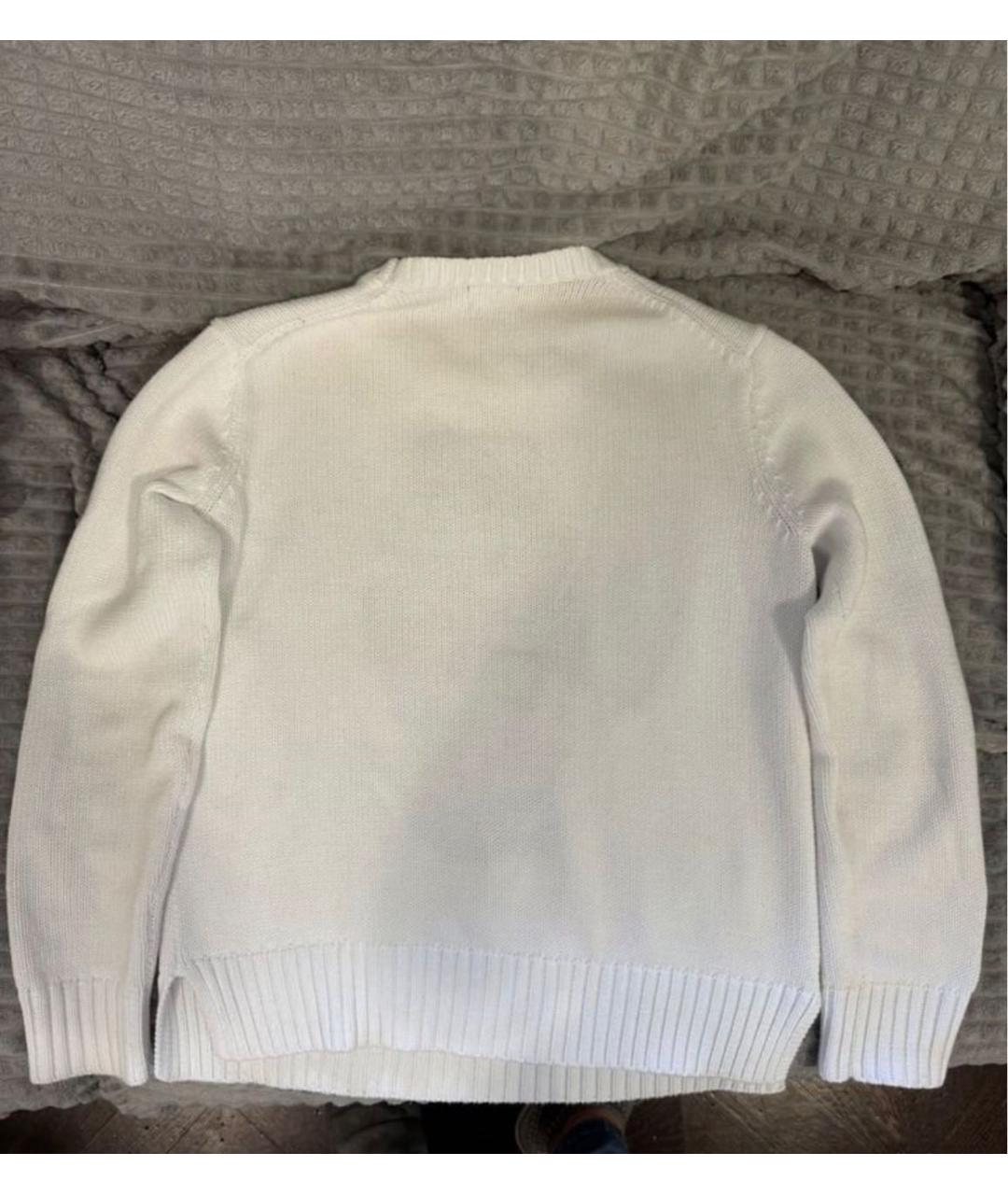 POLO RALPH LAUREN Белый хлопковый джемпер / свитер, фото 2