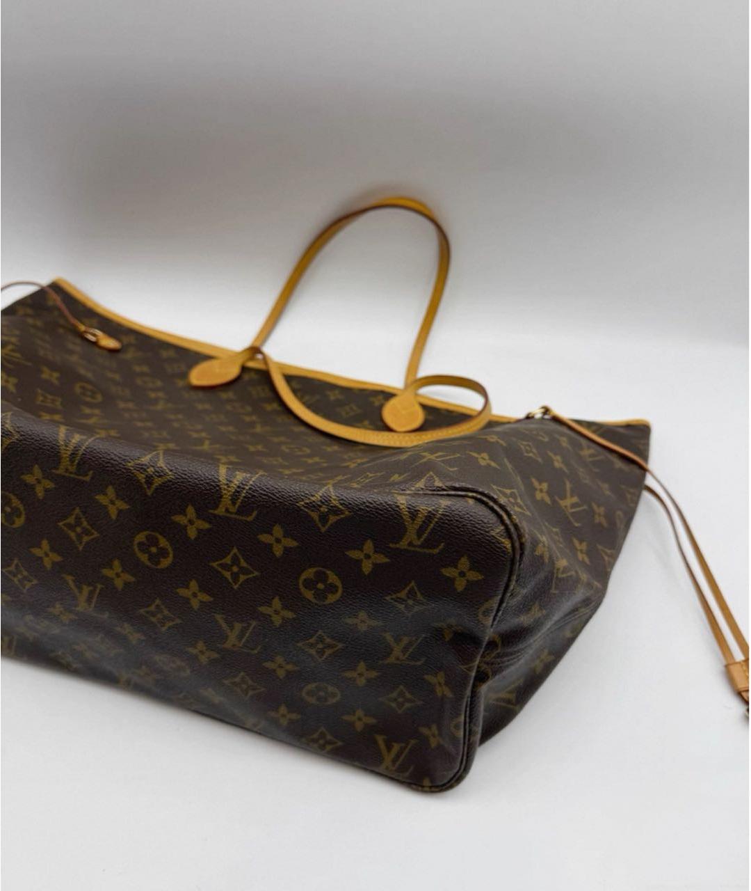 LOUIS VUITTON Коричневая сумка тоут, фото 5