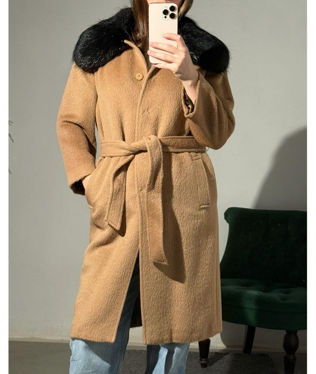 DOLCE&GABBANA Бежевое шерстяное пальто, фото 5