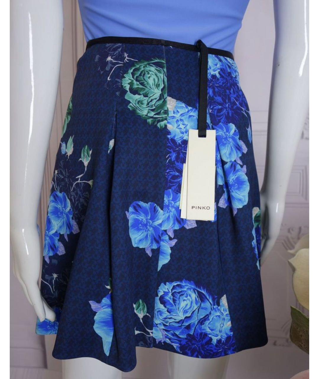 PINKO Мульти хлопковая юбка мини, фото 7