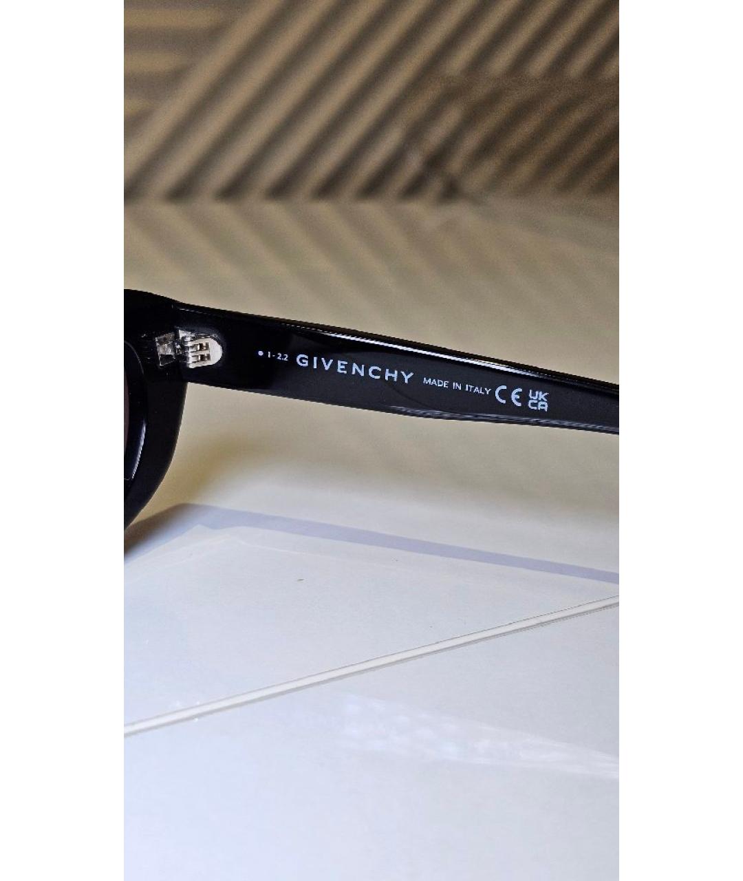 GIVENCHY Черные пластиковые солнцезащитные очки, фото 6
