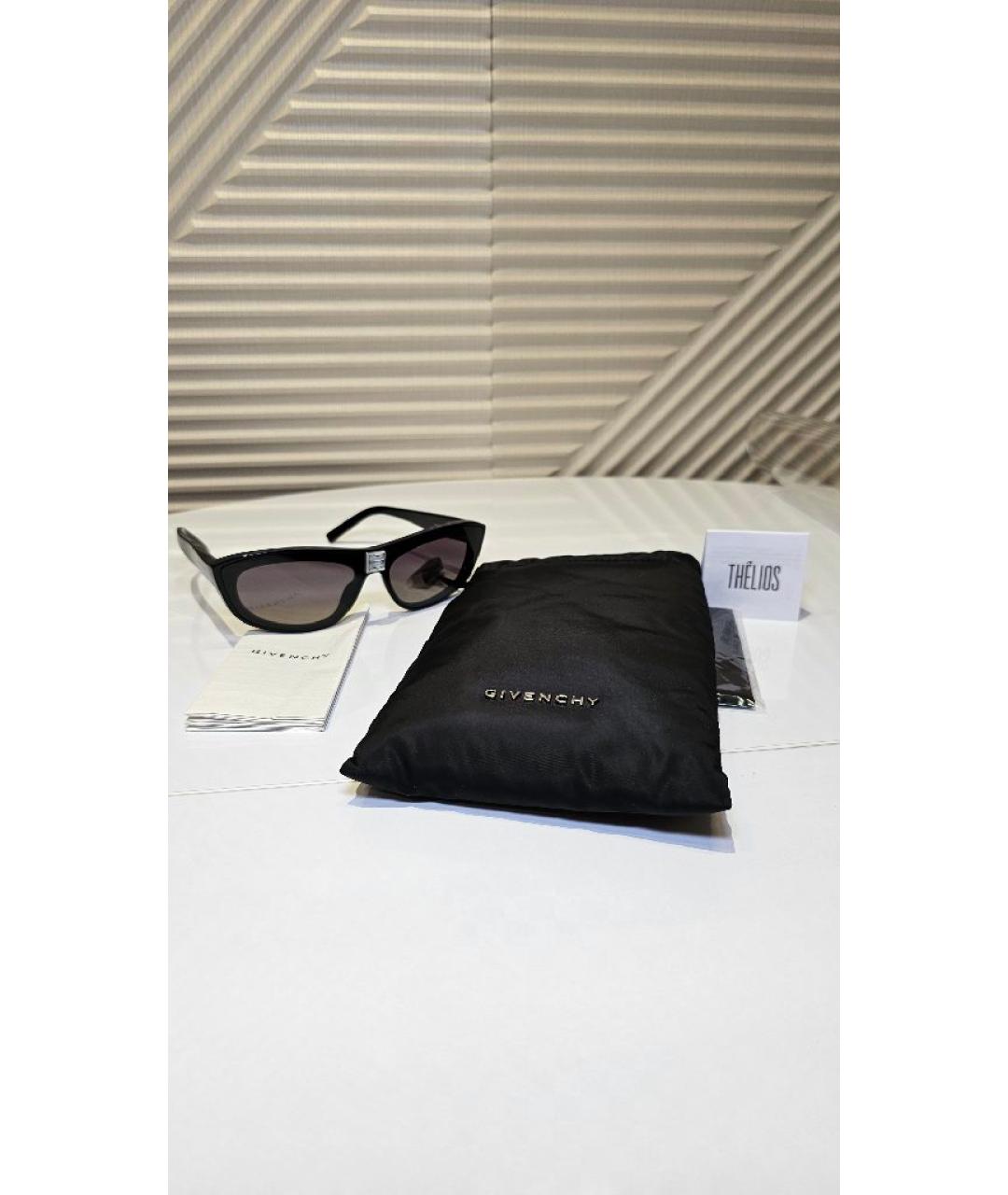 GIVENCHY Черные пластиковые солнцезащитные очки, фото 7