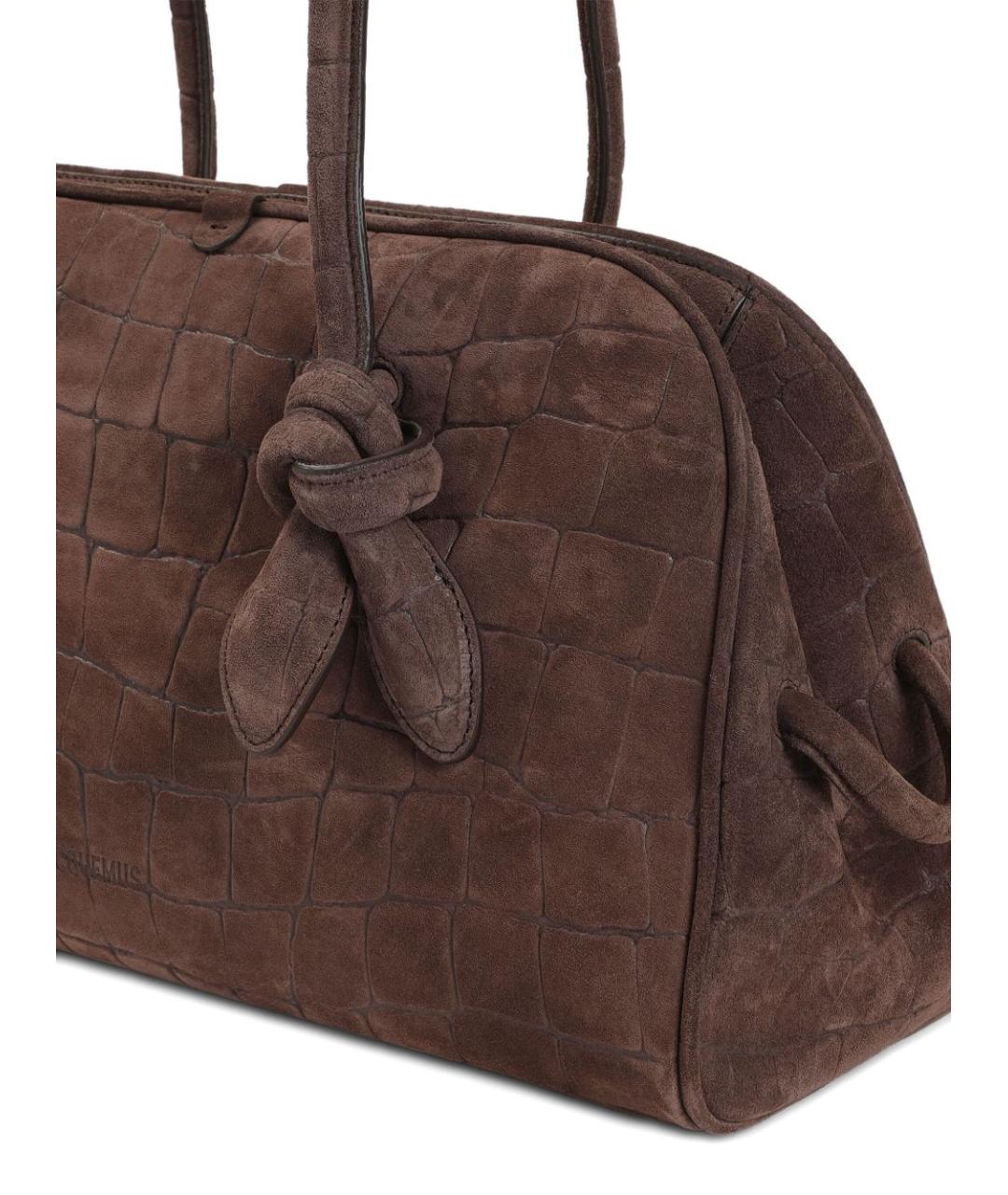 JACQUEMUS Коричневая сумка тоут, фото 3