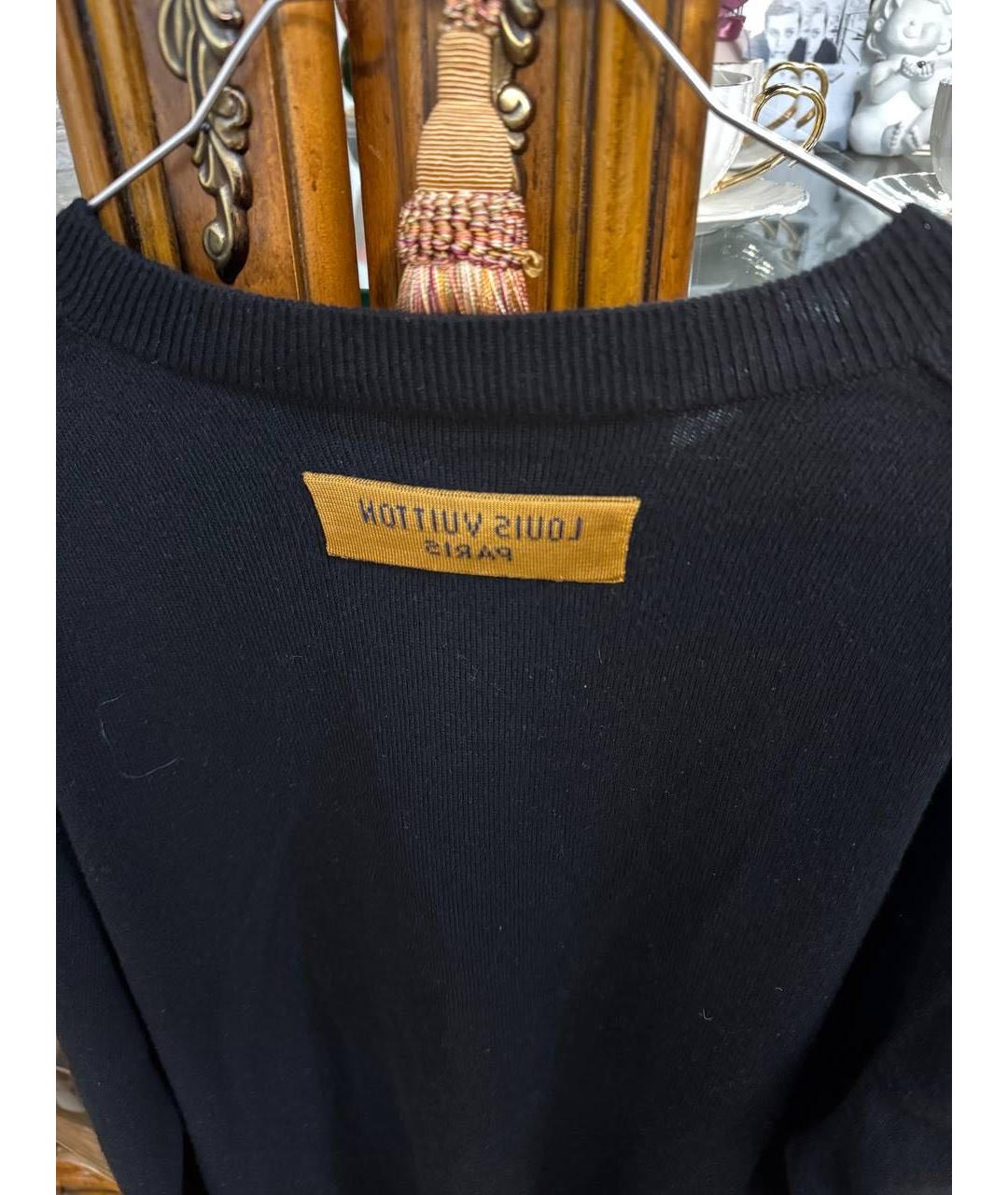 LOUIS VUITTON Темно-синий кашемировый джемпер / свитер, фото 4