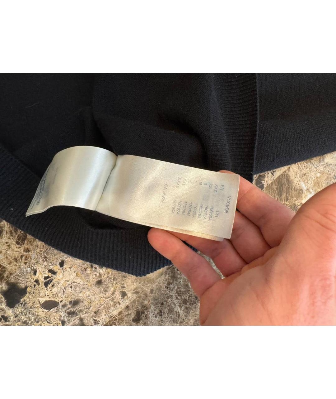 LOUIS VUITTON Темно-синий кашемировый джемпер / свитер, фото 6