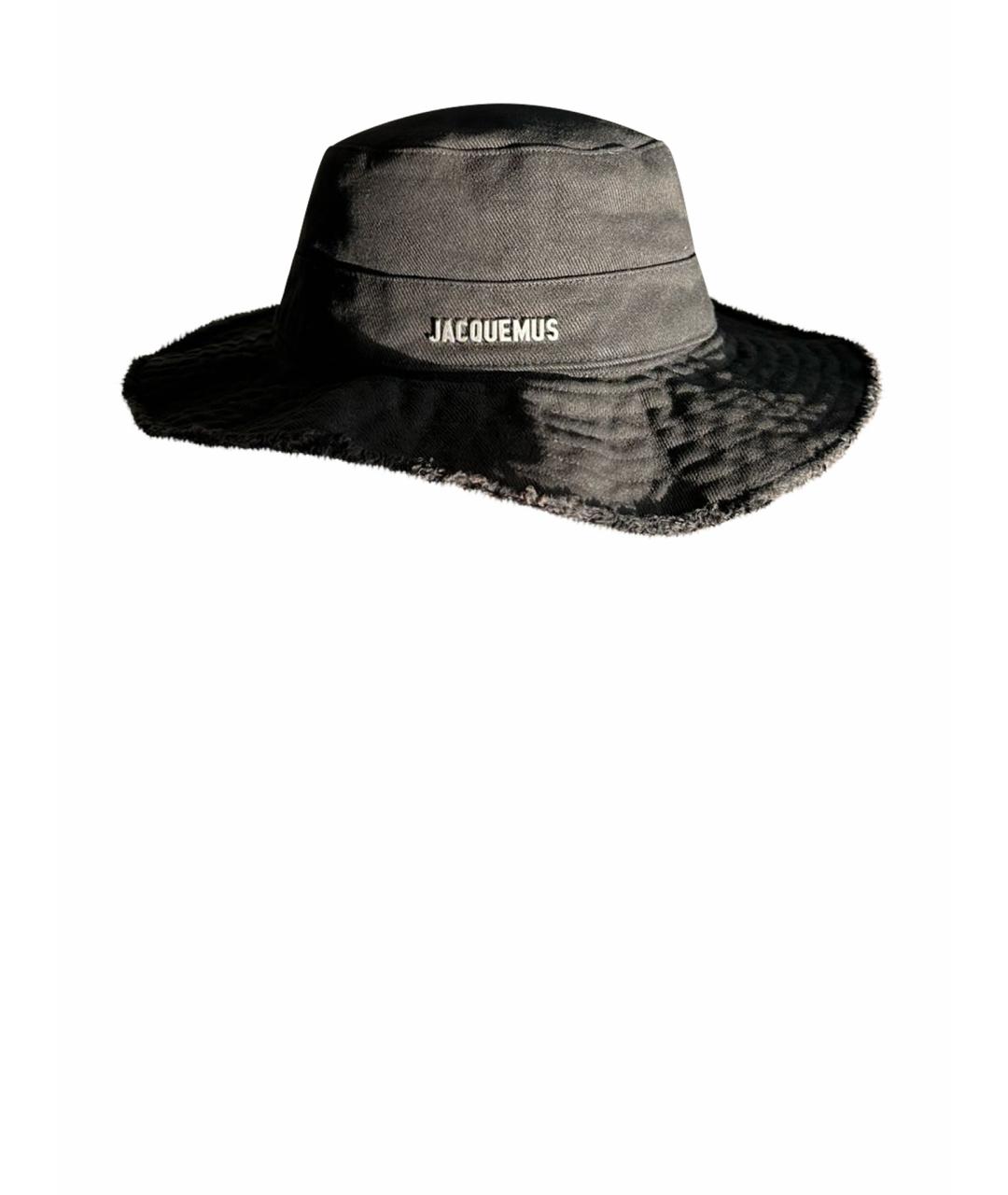 JACQUEMUS Черная хлопковая панама, фото 1