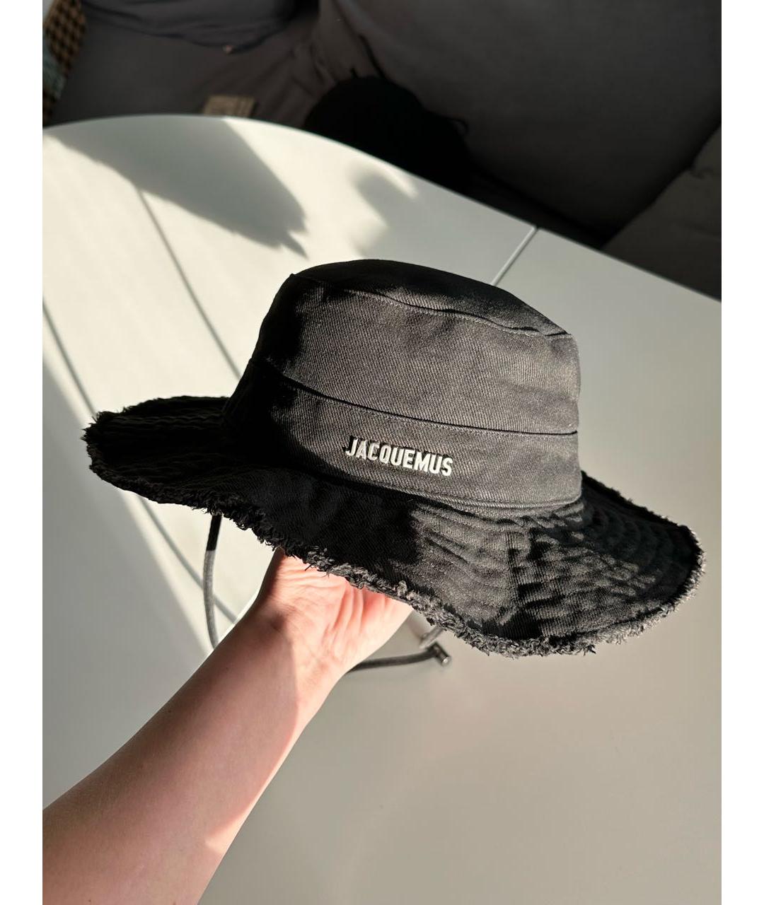 JACQUEMUS Черная хлопковая панама, фото 5