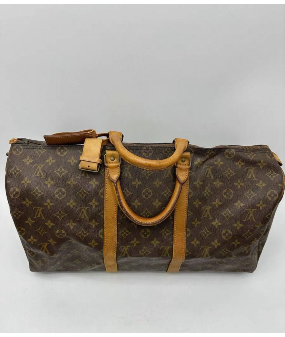 LOUIS VUITTON Коричневая сумка с короткими ручками, фото 4