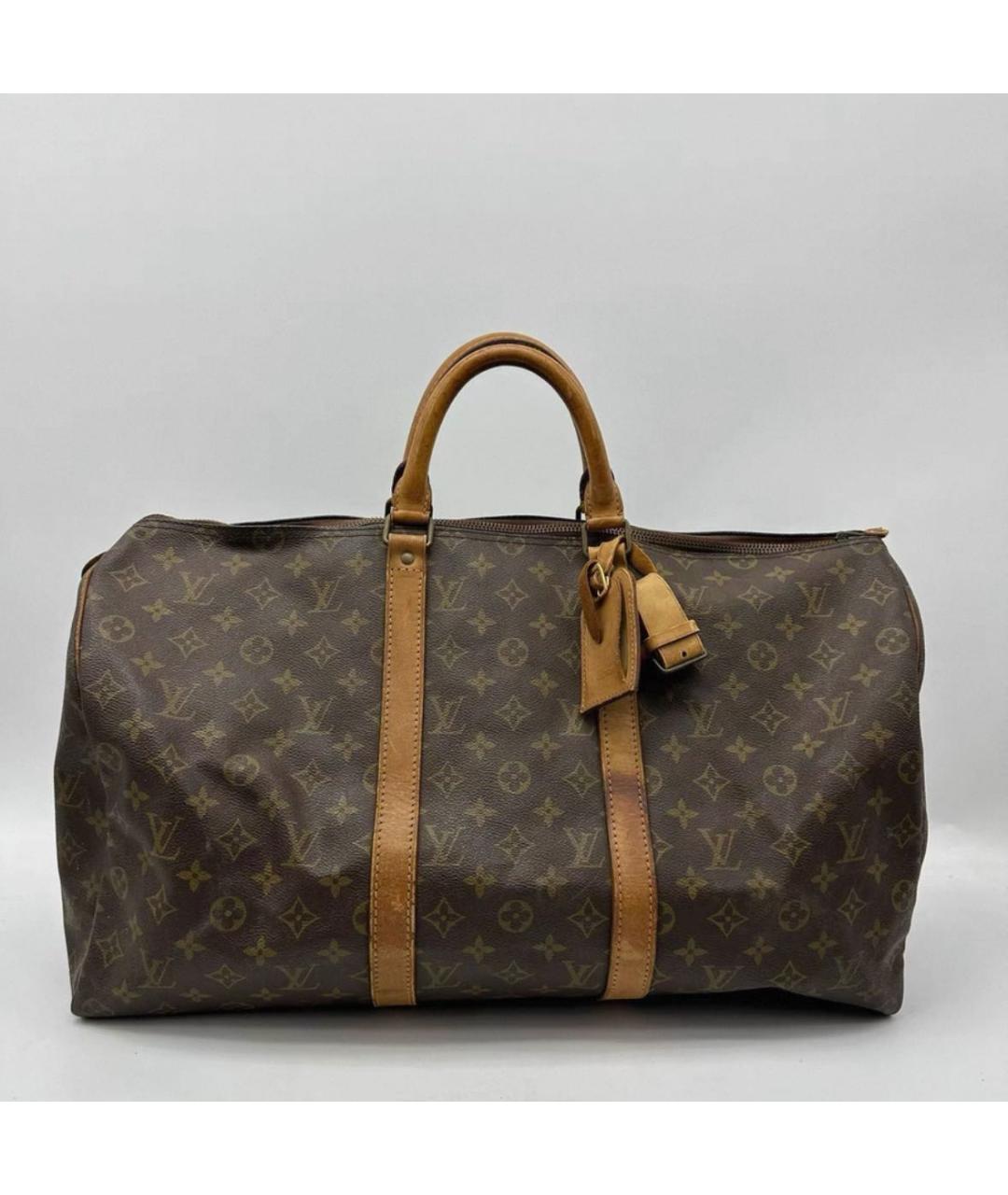 LOUIS VUITTON Коричневая сумка с короткими ручками, фото 5