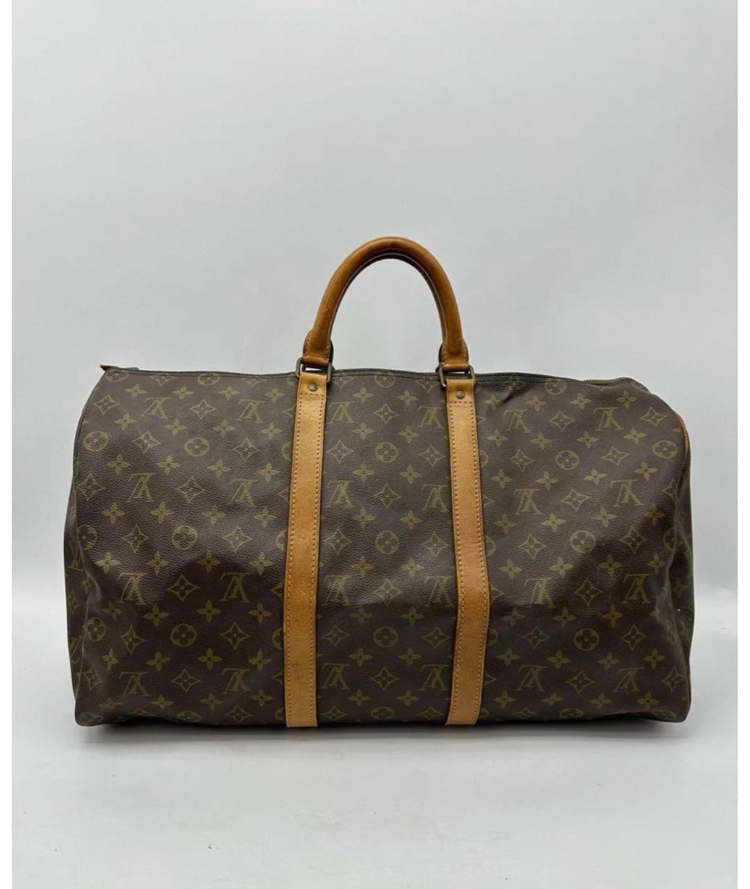 LOUIS VUITTON Коричневая сумка с короткими ручками, фото 2