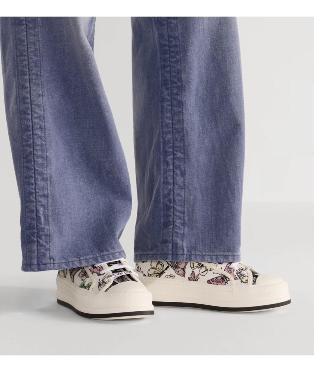 CHRISTIAN DIOR Белые текстильные кеды, фото 3