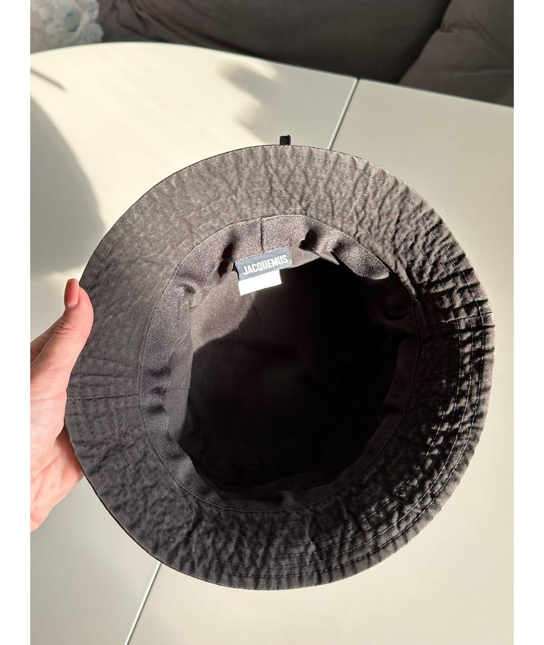 JACQUEMUS Черная хлопковая панама, фото 5