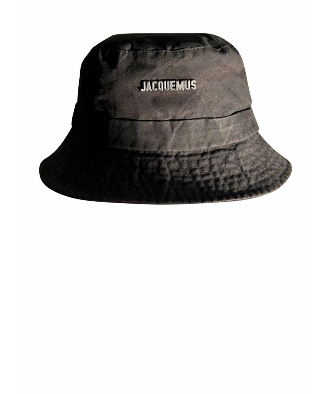 JACQUEMUS Черная хлопковая панама, фото 1