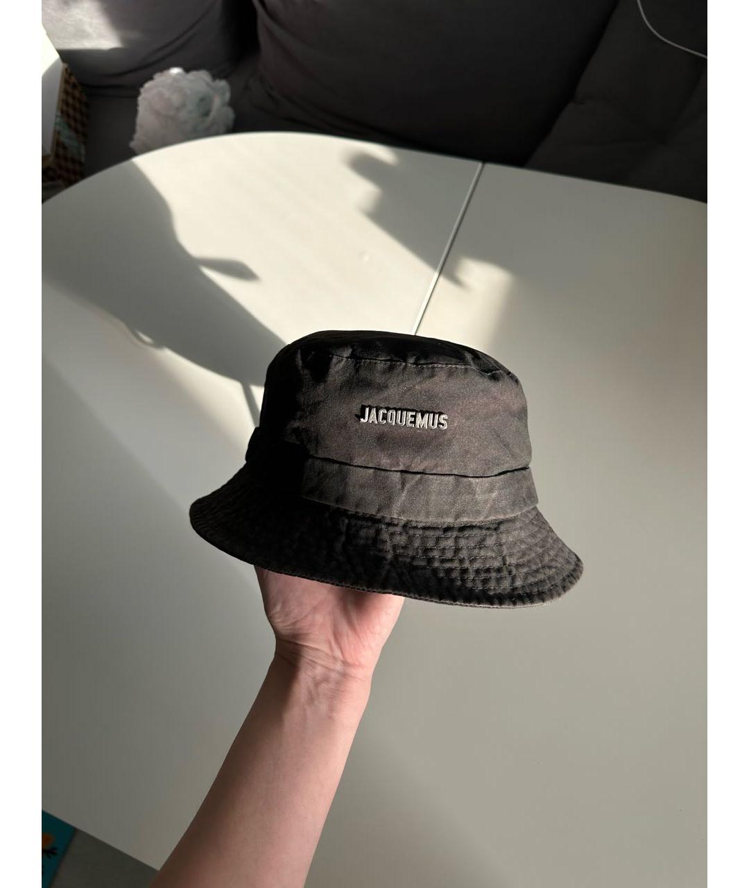 JACQUEMUS Черная хлопковая панама, фото 6