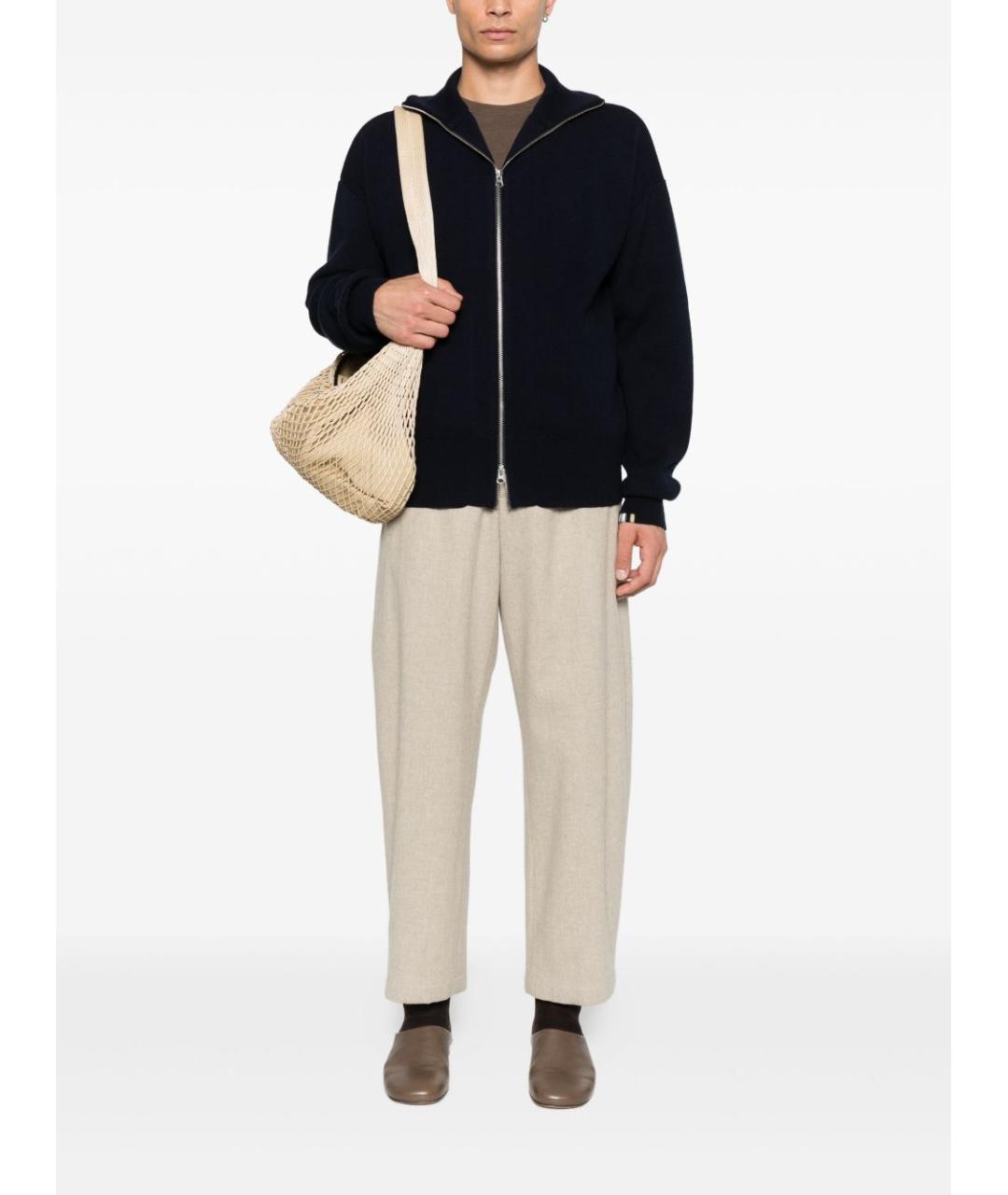 EXTREME CASHMERE Синий кашемировый кардиган, фото 4