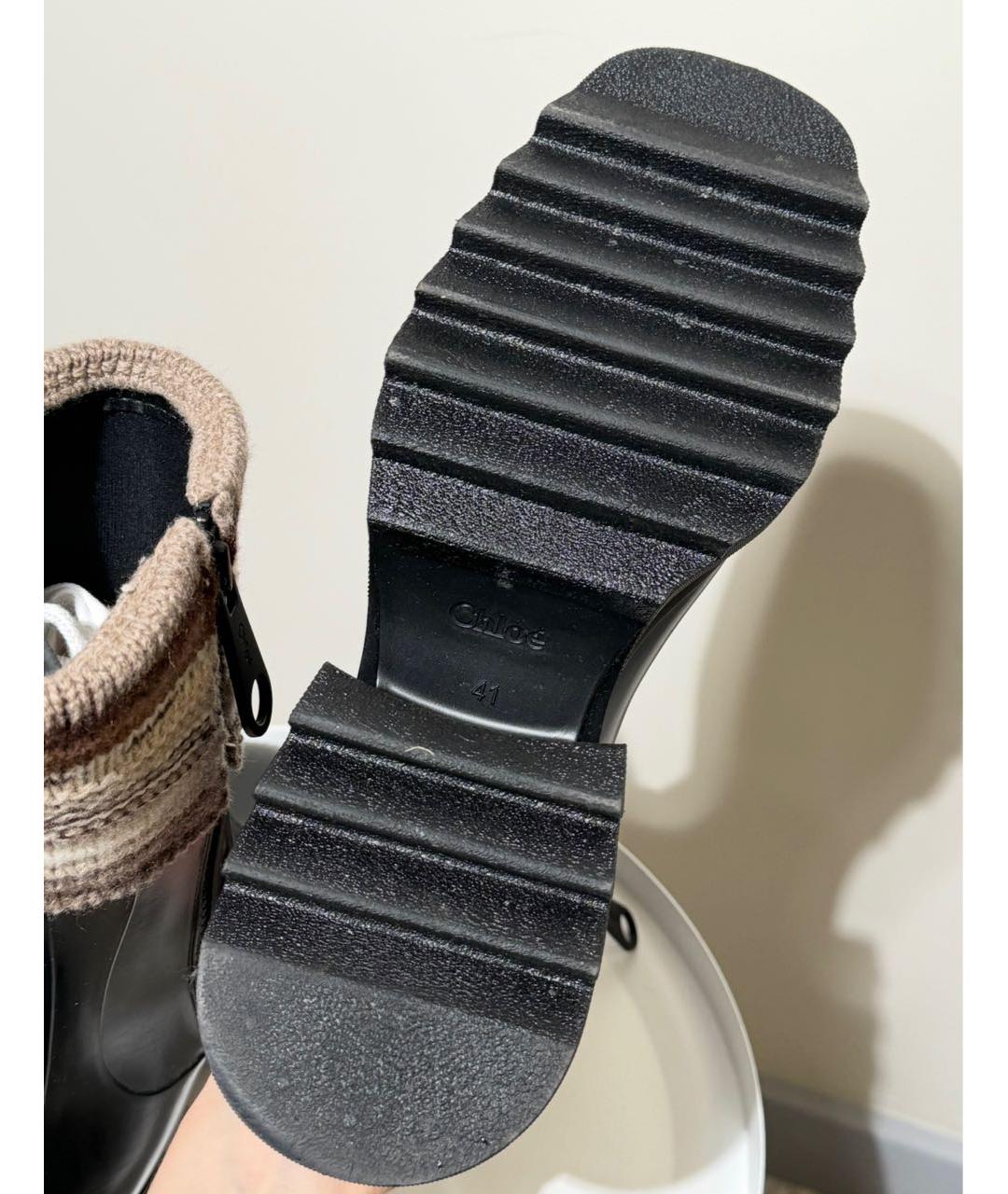 CHLOE Черные полусапоги, фото 7