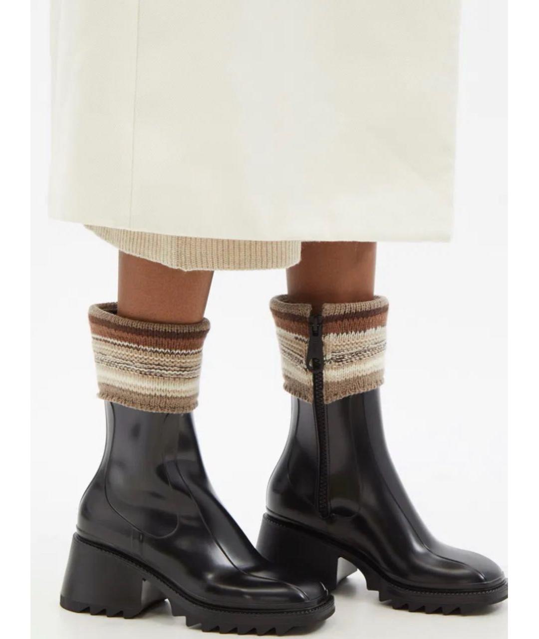 CHLOE Черные полусапоги, фото 5