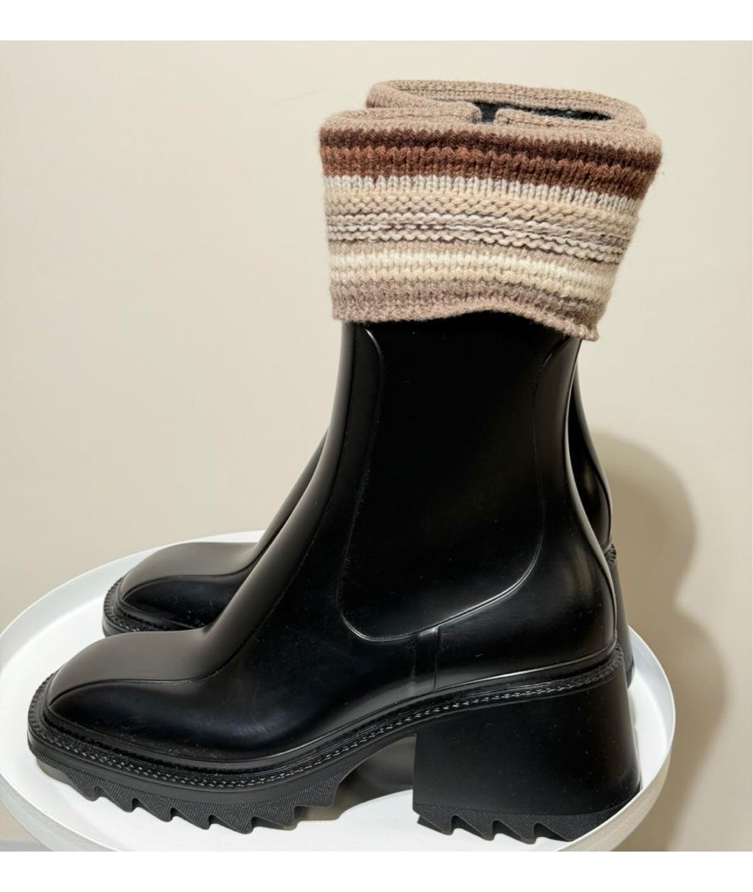 CHLOE Черные полусапоги, фото 2