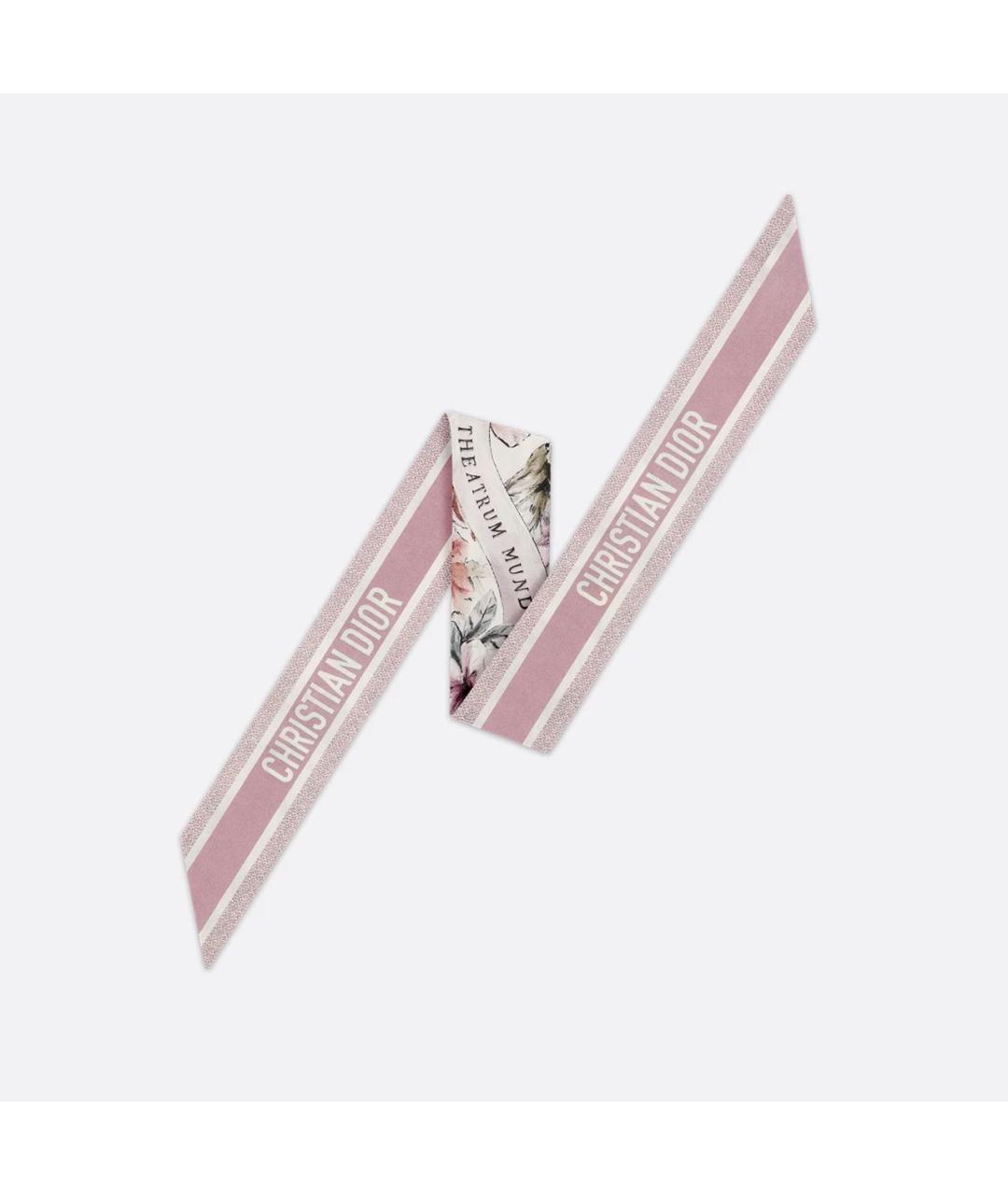 CHRISTIAN DIOR Белый шелковый платок, фото 3