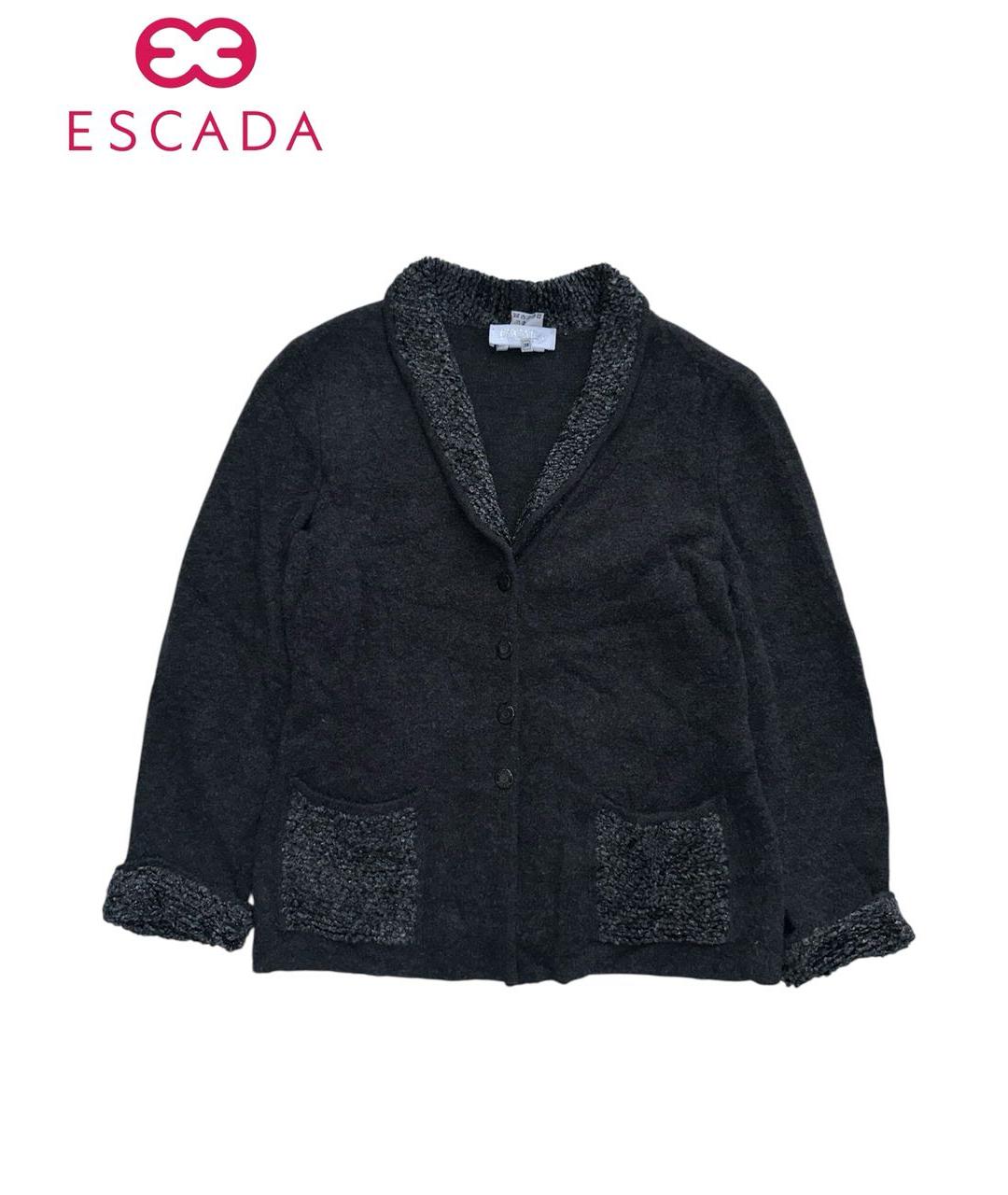 ESCADA Антрацитовый шерстяной кардиган, фото 9