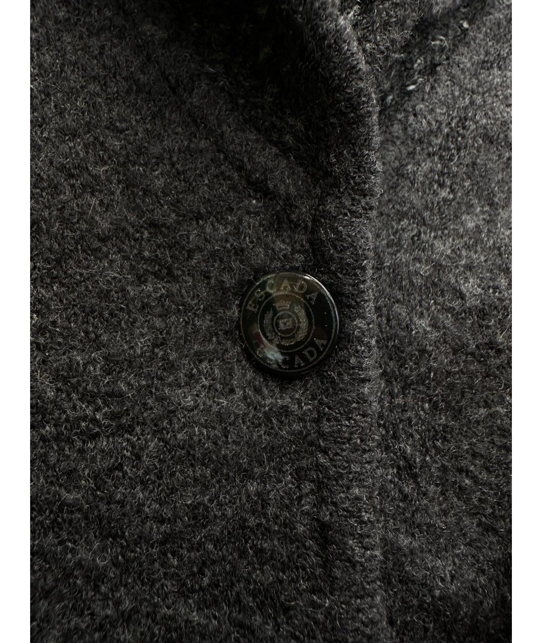 ESCADA Антрацитовый шерстяной кардиган, фото 4