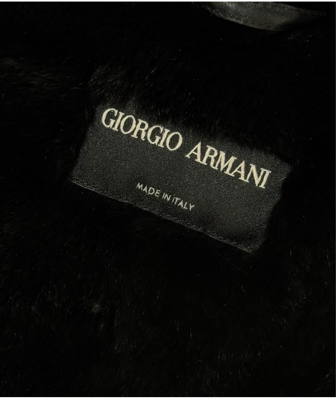GIORGIO ARMANI Черное кашемировое пальто, фото 3