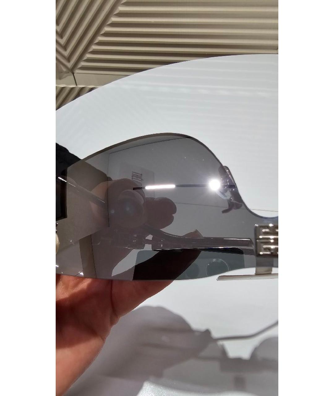 GIVENCHY Серебряные металлические солнцезащитные очки, фото 4