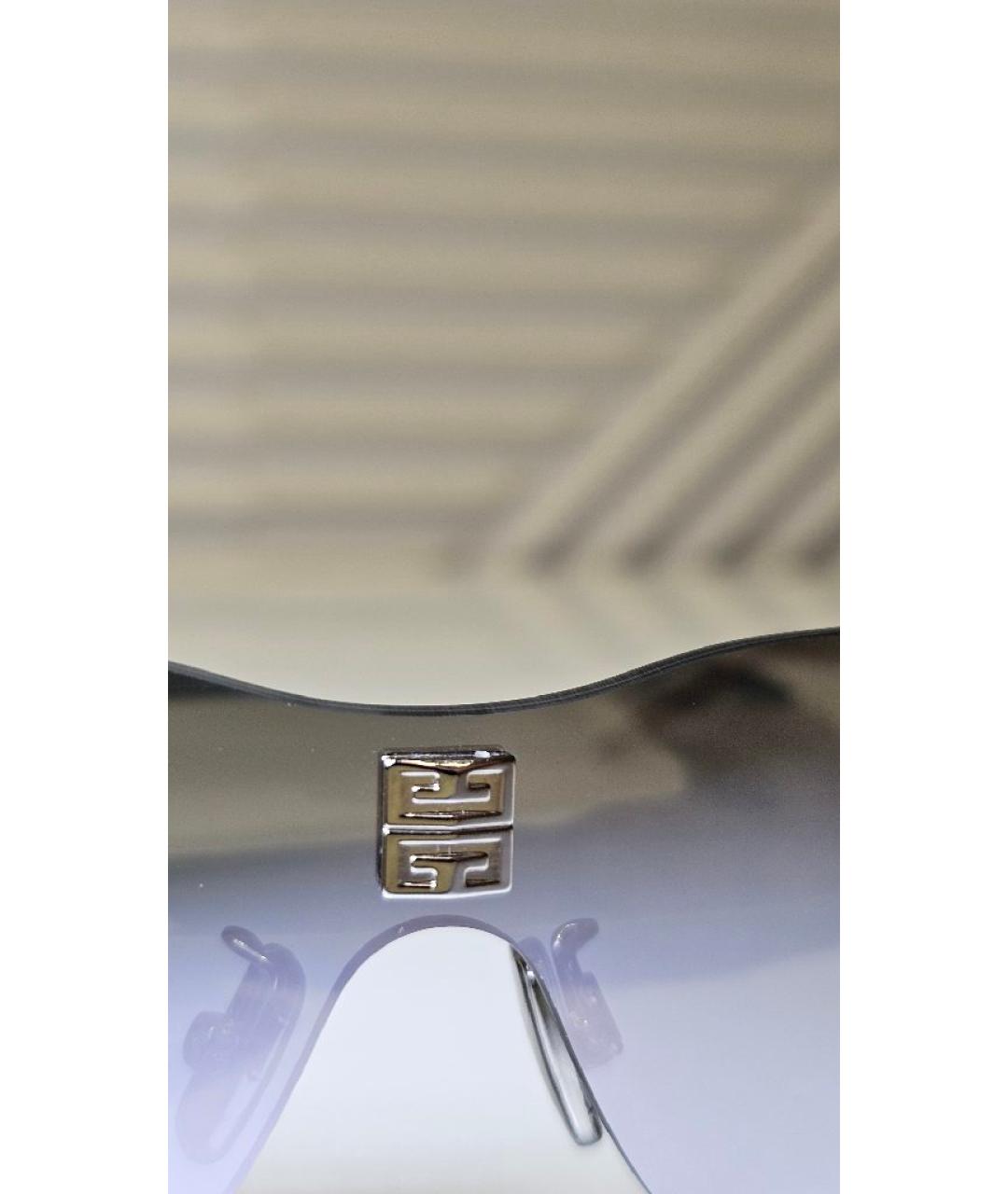 GIVENCHY Серебряные металлические солнцезащитные очки, фото 2