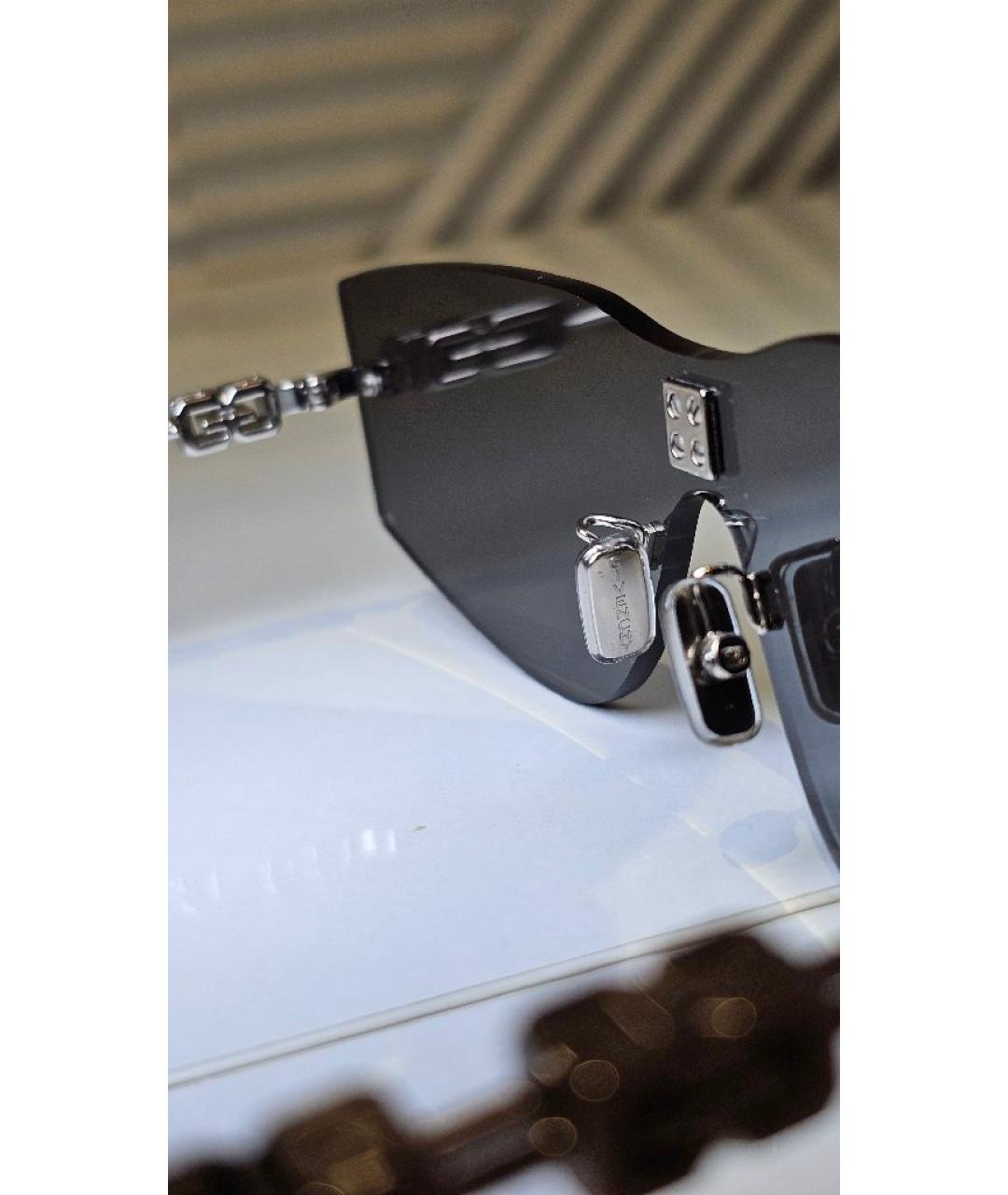 GIVENCHY Серебряные металлические солнцезащитные очки, фото 8