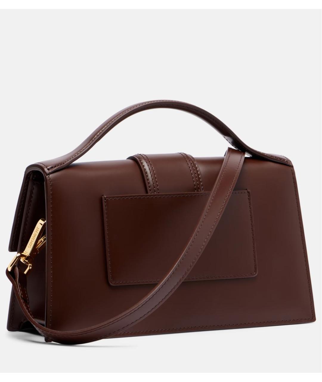 JACQUEMUS Коричневая сумка с короткими ручками, фото 2