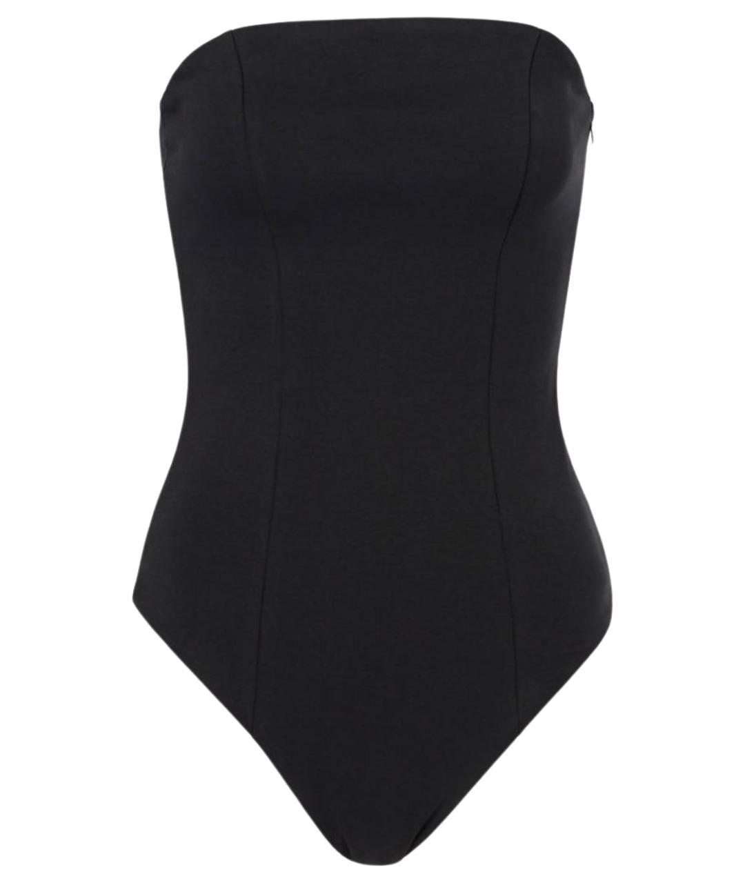 entire studios Черное хлопко-эластановое боди, фото 1