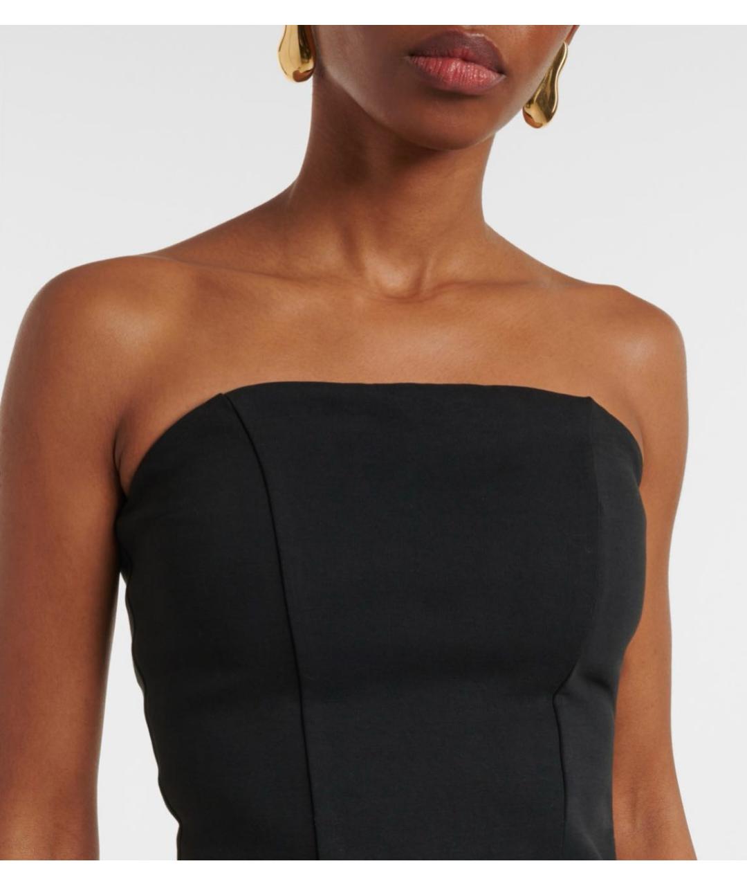 entire studios Черное хлопко-эластановое боди, фото 3