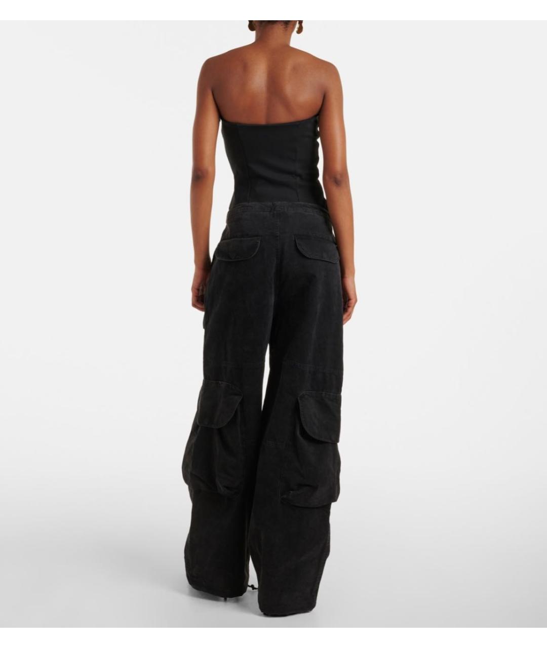 entire studios Черное хлопко-эластановое боди, фото 5